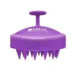 HEETA Scalp Care Hair Brush, Hair Shampoo Brush with Soft Silicone Scalp Massager (Purple)