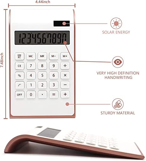 Rose Gold Calculator, UPIHO Rose Gold Office Supplies and Accessories