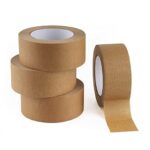 LICHAMP 4 Pack Brown Painters Tape 2 inch Wide, Medium Adhesive Brown Masking (220 Total Yards) Tape