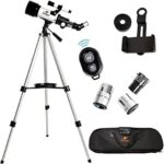 Gskyer Telescope, 70mm Aperture 400mm AZ Mount Astronomical Refracting Telescope for Kids Beginners