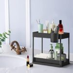 Wohingo Office Desk Organizers and Accessories,2 Tier Desktop Organization and Storage with Sliding Drawer