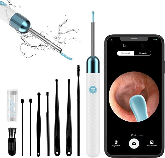 Ear Wax Removal kit for iPhone, iPad, Android Phones(White)