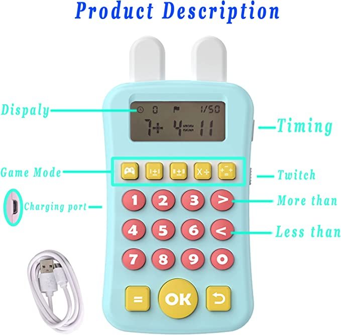 HONGID Electronic Math Games for Kids Ages 5+