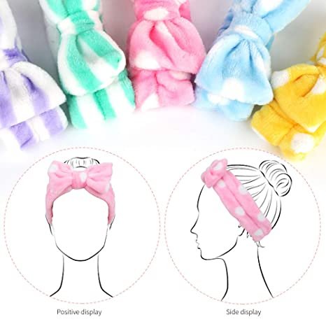 Bow HeadBands,  5pcs