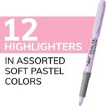 BIC Highlighter Set, 12-Count Pack of Pastel Highlighters in Assorted Colors