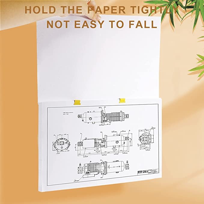 6pcs Paper Clip Dispenser,Clam Clip Dispensers with 200 Metal Refill Clips