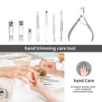 GEMAX Nail Clippers, 30 in 1 Professional Nail Kit (full black)