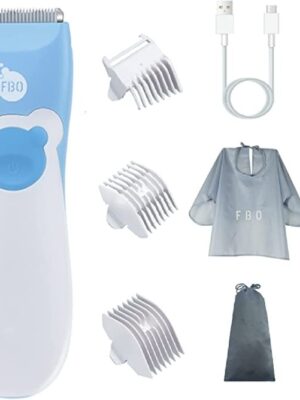 FBO Baby Hair Clippers,Hair Trimmer for Toddler Kids Adult,Ultra-Quiet Cordless Rechargeable Waterproof, Running for 90 Minutes