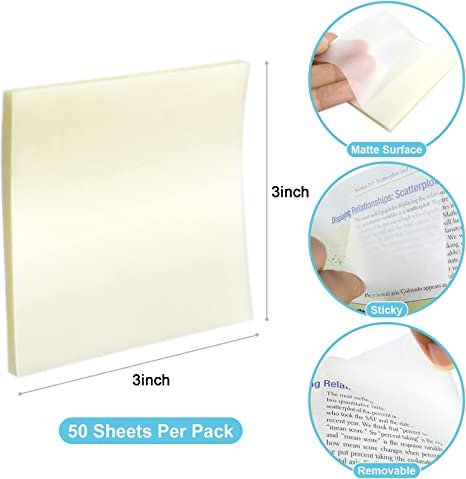 Transparent Sticky Notes Pad