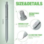 Gel Ink Pens, 0.5 mm Cute Office Supplies for School Office Home, Black Refill, 5 Colors (10 Pieces)