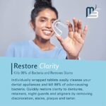 Retainer Cleaner Tablets - Remove Odors Discoloration Stains and Plaque - Fresh Mint 120 Pack