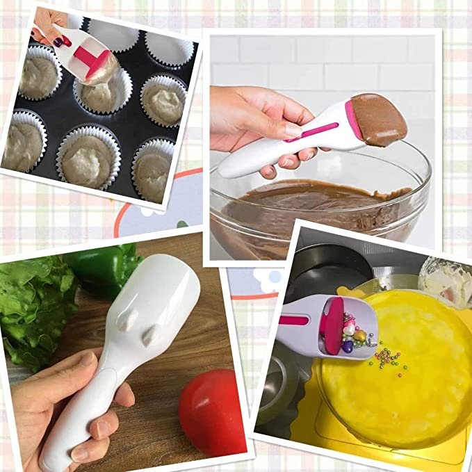 Cake Batter Distribution Scoop, Kitchen flour paste Dispenser scoop DIY cupcake batter scoop