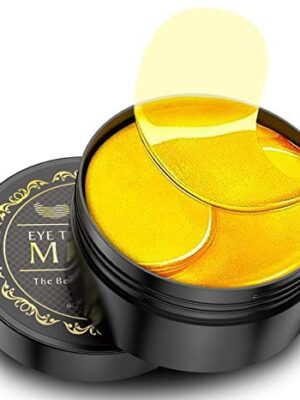 Under Eye Patches - 30 Pairs - 24K Gold Eye Mask- Puffy Eyes & Dark Circles Treatments, Eye Skin Care Pads With Collagen