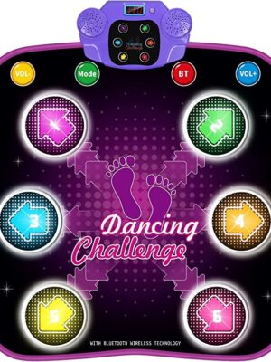 Dance Mat, Electronic Music Dance Pad with LED Lights