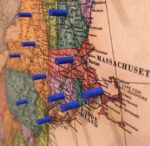 40 Magnetic Pins in Assorted Colors - 4mm x 10mm (Blue)