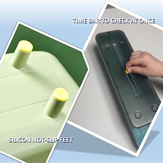 GONNADOO LIFE Egg container for refrigerator Automatic Rolling with Date Reminder