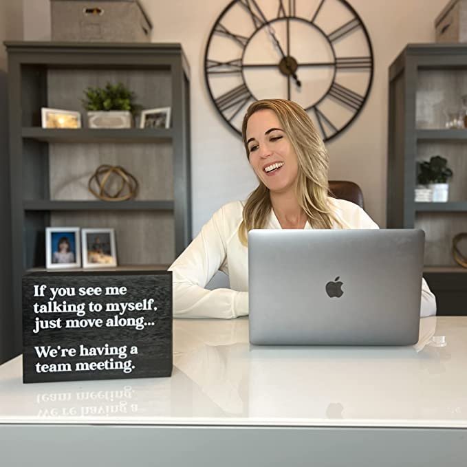 Funny Office Decor Sign - Cute Desk Accessories