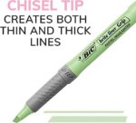 BIC Highlighter Set, 12-Count Pack of Pastel Highlighters in Assorted Colors