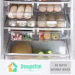 Refrigerator Organizer Bins - Large Capacity Holder Tray for Refrigerator