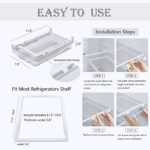 Refrigerator Organizer Bins - Large Capacity Holder Tray for Refrigerator