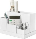 Desk Organizer, Office Desk Organizer and Accessories (Cold White)