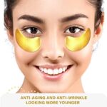 Under Eye Patches 24k Gold Under Eye Mask Puffy Eyes and Dark Circles Treatments & Personal Care 30 Pairs