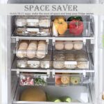 Refrigerator Organizer Bins - Large Capacity Holder Tray for Refrigerator
