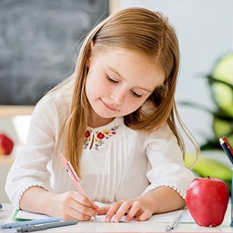 Gel Ink Pens, 0.5 mm Cute Office Supplies for School Office Home, Black Refill, 5 Colors (10 Pieces)