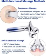 Microcurrent Face Massager Roller, 5D Microcurrent Facial Device Facial Massager Gift for Women