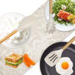 14 Pcs Silicone Cooking Utensils Kitchen Utensil Set - 446°F Heat Resistant  (BPA Free Khaki)