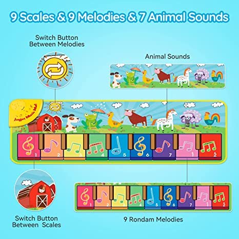 Joyjoz Baby Musical Mats with 25 Music Sounds (1 to 5 Years Old)