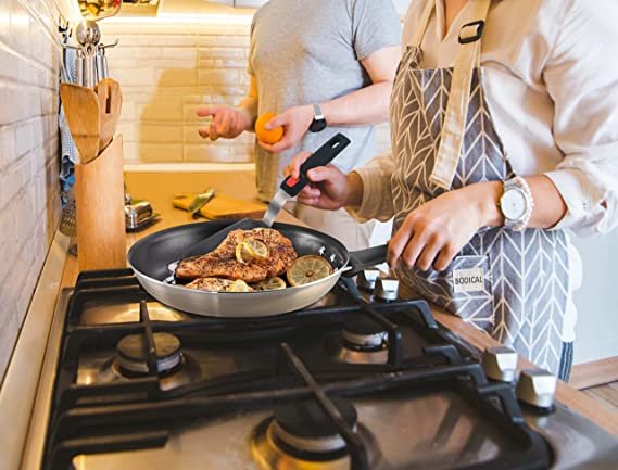 2 Pack Flexible Silicone Spatula Turner, 600°F Heat Resistant Silicone Spatula Set for Nonstick Cookware