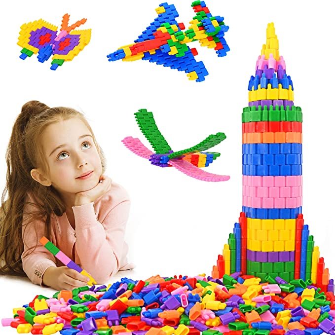 Kids 600pcs Set Building Blocks Construction Toy