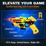USA Toyz Rechargeable Laser Tag Game - 4pk Laser Tag Set with Guns and Vests