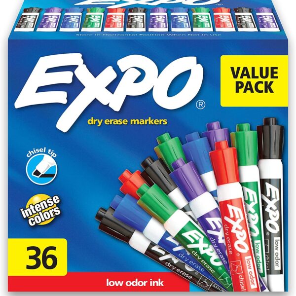 EXPO Low Odor Dry Erase Marker |  36 Count