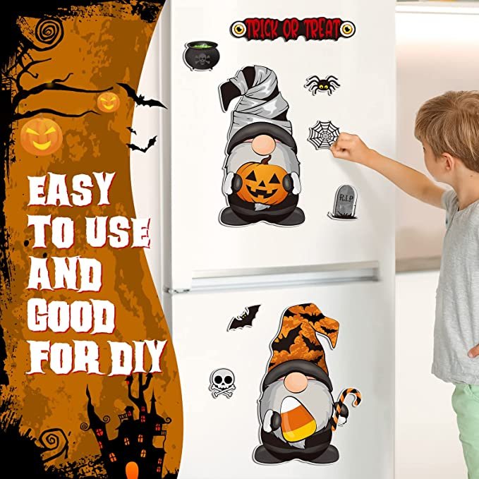 9 Pieces Holiday Gnomes Refrigerator Magnets Gnome