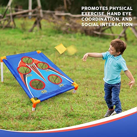 TOY Life Kids Cornhole Outdoor Games - Outside Toys for Kids 3 4 5 6 7
