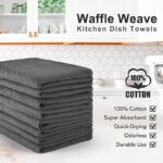 8 Pack Cotton Waffle Weave Kitchen Towels 17 x 25