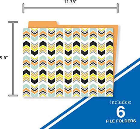 Carson Dellosa Aim High Decorative File Folders—11.75" x 9.5"  (6-Pack)