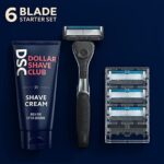 Dollar Shave Club |  Easy to Grip Handle, Shaving Kit, Value Bundle, 6 Piece Set