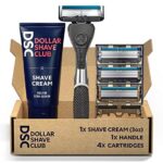 Dollar Shave Club |  Easy to Grip Handle, Shaving Kit, Value Bundle, 6 Piece Set